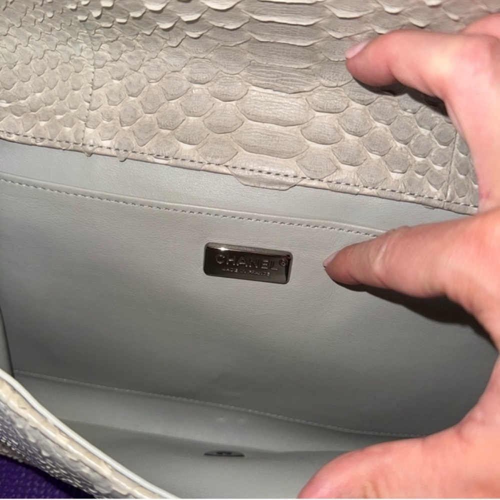 Chanel Python Timeless Clutch with Chain - Picture 3 of 4